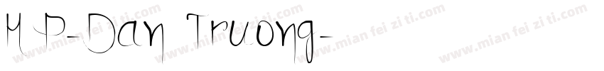 HP-Dan Truong字体转换